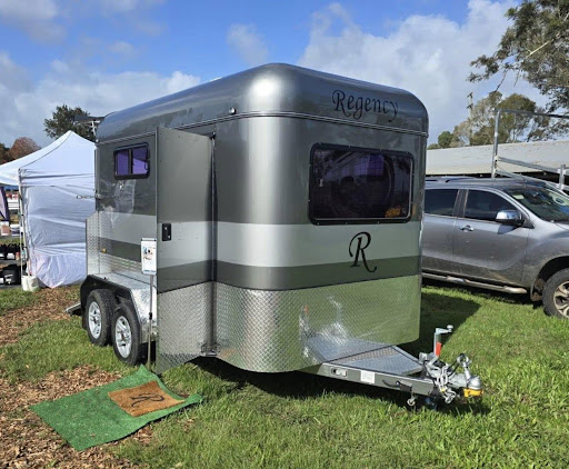 Regency horse float trailer on display in Queensland, illustrating options for the best horse float financing.